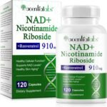 NAD+ 910mg Supplement with Nicotinamide Riboside & Resveratrol -Plant-Based Capsules (120 Count) for Youthful Vitality,Cellular Energy Support & Healthy Aging - Image 2