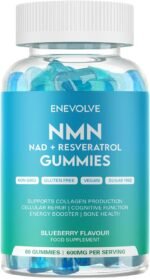 NAD + Resveratrol Gummie Supplement | 600mg Advanced, NAD+ Booster for Anti Aging | Collagen Production | 60 Count Gummies | Blueberry Flavour | Sugar & Gluten Free | Vegan - Image 2
