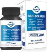 NAD+ Supplements for Men – Nitric Oxide Prostate Health Supplements for Men with Resveratrol, CoQ10, L Citrulline and Lycopene for Anti-Aging, Stamina & Cellular Energy Support 60 Capsules - Image 2