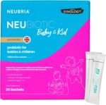NEUBRIA NEUBIOTIC Baby & Kid - Children Probiotic & Prebiotic Supplement for Gut Health & Digestion – 3 Billion CFU Lactobacillus, Bifidobacterium & Fibres for Babies & Kids – UK Made - 30 Sachets - Image 2