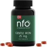 NFO Gentle Iron [100 Tablets] Norwegian Natural High Dose Iron Complex with The Patented Ferrochel Formula The Most bioavailable Form Against IronDeficiency More efficient by 90% Suitable for Vegans - Image 2