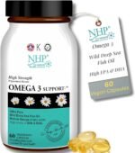 NHP Advanced Omega 3 Support:Ultra-Pure Wild Deep Sea Fish Oil – High EPA & DHA for Joint, Heart & Brain Health, No Fishy Aftertaste, Kosher, Halal & Sustainably Sourced,60 Vegetarian Capsules - Image 2