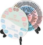 NUOBESTY Emotion Wheel with Stand 2pcs, Desktop Feelings Chart Ornament for Mental Health, Office and Home Decor, Emotions Wheel Decoration for Therapy and Stress Management - Image 2