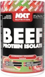 NXT Nutrition Beef Protein Isolate Powder - Protein Powder High in Natural Amino Acids - Paleo, Keto Friendly - Dairy and Gluten Free - Muscle Recovery | 1.2kg (Watermelon and Strawberry) - Image 2
