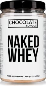 Naked Whey Protein Supplement Powder, Chocolate, GMO Free, Soy Free, Gluten Free Aid Muscle Growth and Recovery 450g - Image 2