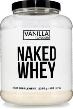 Naked Whey Protein Supplement Powder, Vanilla, GMO Free, Soy Free, Gluten Free Aid Muscle Growth and Recovery 2280g - Image 2