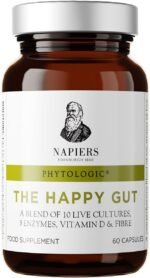 Napiers Phytologic Happy Gut Capsules - Probiotics for Gut Health with 20 Billion CFU & Digestive Enzymes - Gut Health Supplement with Vitamin D - 60 Capsules - Image 2