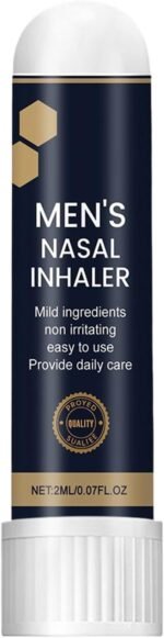 Nasal Inhaler, Breathing Support Energy Boost Pen, Compact Size for Instant Refreshing Aromatherapy, Natural Oil Formula, Portable and Easy to Use, Ideal for Husbands, Boyfriends, Fathers - Image 2