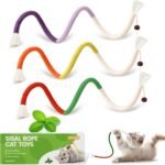 Natural Catnip Chew Rope for Cats – Pack of 3 (27 Inches Each) | Includes Refillable Catnip Pouch | Interactive Cat Toys for Indoor Cats & Kittens | Stress Relief, Dental Health & Enrichment Play - Image 2