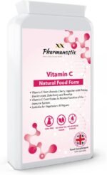 Natural Food Vitamin C 120 Capsules - Immune Support & Fatigue Reduction - Containing Acerola Cherry, Rosehip, Blackcurrant and Elderberry - Gentle & Non-Acidic - Optimum Absorption - UK Manufactured - Image 2