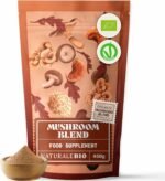 NaturaleBio Organic Mushroom Powder 450g. 7in1 Mushroom Blend with Reishi, Lions Mane, Chaga, Maitake, Cordyceps, Shiitake & Tremella. Non-GMO. Boosts Energy & Supports Cognitive Function - Image 2