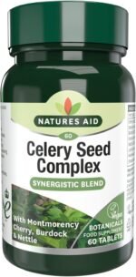 Natures Aid Celery Seed Complex Tablets - Antioxidant & Digestive Support - Joint Comfort & Cardiovascular Health - Vegan, Gluten-Free, Non-GMO - Natural Supplement - 60 Tablets - Image 2