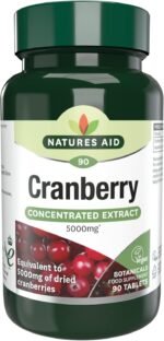 Natures Aid Cranberry 200mg – High Strength Tablets – Supports Urinary Tract Health & Immune System – Antioxidant Protection – Vegan, Gluten Free – 90 Tablets – Food Supplement - Image 2