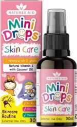 Natures Aid Mini Drops Vitamin E Skin Care - 30ml - Natural Daily Skincare Oil for Children 3 Months - 5 Years Supports Healthy Sensitive Skin - Easy-to-Use Spray for Babies Kids Toddlers Baby Massage - Image 2