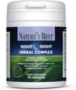 Nature’s Best Night Night Herbal Complex - Bedtime Support - with Magnesium & Vitamins B6, B12-90 Capsules (45 Day Supply) - Image 2