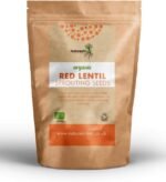 Nature’s Root Organic Red Lentils 500g - Sprouting Microgreens | High Germination | Raw & Organic | Sprouted Red Lentils | Vegan Superfood - Image 2