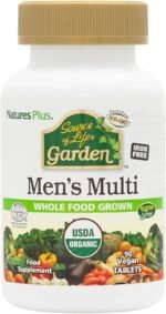 NaturesPlus Source of Life Garden Men Multi - Organic, Plant Based Multivitamin for Men - Energy, Immune Support with Zinc, Selenium, Turmeric - Vegan, Gluten Free - 90 Tablets - Image 2