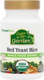 NaturesPlus Source of Life Garden Red Yeast Rice Capsules - Organic Red Yeast Rice Supplement with Monacolins - One A Day, Vegan, Gluten Free - 60 Capsules - Image 2