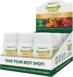 NaturesPlus Source of Life Gold Liquid Multivitamin 30 ml Shots - High Potency Vitamins, Minerals, Superfoods Supplement - Energy Boost, Immune Support - Gluten Free, Vegetarian - (Pack of 12) - Image 2