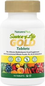 NaturesPlus Source of Life Gold Tablets - Plant Based Multivitamin and Mineral Supplement with Superfoods - Vegetarian, Gluten Free - 90 Tablets - Image 2