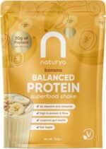 Naturya Balanced Protein Superfood Shake Banana 550 g – Plant-Powered Complete Meal Replacement with 20 g Protein, 26 Vitamins & Minerals, Fibre & Low Sugar - Image 2