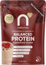 Naturya Balanced Protein Superfood Shake Chocolate & Raspberry 550 g – Plant-Based Complete Meal Shake with 20 g Protein, 26 Vitamins & Minerals, High Fibre, Low Sugar - Image 2