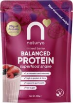 Naturya Balanced Protein Superfood Shake Mixed Berry 550 g – Plant-Based Complete Meal Shake with 20 g Protein, 26 Vitamins & Minerals, High Fibre, Low Sugar - Image 2