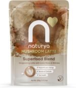 Naturya Mushroom Superfood Latte 200g | Reishi, Chaga & Lion’s Mane Blend | Caffeine-Free | Source of Copper | Adaptogenic Mushroom Drink Powder - Image 2