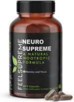 Neuro Supreme - Nootropics Brain Supplements with Ashwagandha - Focus Supplement, Aids with Memory and Energy Boost - with Vitamin B12, Folic Acid, Vitamin B5 and More - 60 Capsules - Image 2
