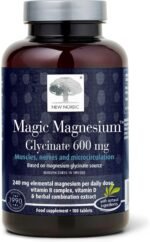 New Nordic Magic Magnesium Glycinate 600mg, 3 Month Supply, Supports Energy & Muscle Function, 180 Tablets (Pack of 1) - Image 2