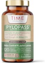 New: Pylopass™ - Lactobacillus Reuteri DSM 17648-120 Capsules - 200 Billion CFU/g - Supports Elimination of Bad Bacteria in Stomach & Gut - Clinically Verified - UK Made - GMP - No Additives - Image 2