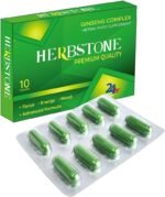 New! Super Extra-Strong HERBSTONE - Ginseng and Herbal Food Supplement for Men. The Most Effective Natural, Powerful and Fast Acting Food Supplement for Men! - (Pack of 10 Capsules) - Image 2