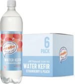 Nexba Strawberry & Peach Water Kefir, All Natural, Sugar Free, 1 Litre (Pack of 6) - All Natural, Sugar Free & Healthy Beverage - Image 2
