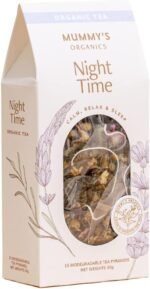 Night Time - Organic Herbal Tea | 15 Biodegradable Teabags | Caffeine Free | Natural Sleep Tea, Lavender & Chamomile - Image 2