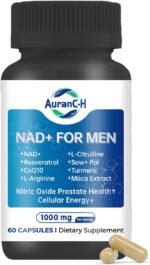 Nitric Oxide Prostate Health Supplements, NAD+ Supplement with Resveratrol, CoQ10, L Citrulline and Lycopene, Cellular Health, Energy & Wellbeing, Cellular Energy Support 60 Capsules - Image 2