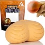 Novelty Balls Stress Relief Ball for Adults Hand Wrist Grip Squeeze Exercise - Naughty Funny Sensory Gag Gift for Men Women Her Him Secret Santa Office Christmas Stocking Filler - 1 Supplied - Image 2
