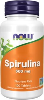 Now Foods, Spirulina, 500mg, 100 Vegan Tablets, Lab-Tested, Soy Free, Gluten Free, Vegetarian, Non-GMO - Image 2