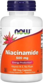 Now Foods – Niacinamide 500mg | Supports Energy Production and Skin Health – 100 Capsules - Image 2