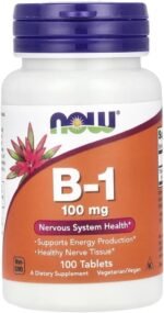 Now Foods – Vitamin B-1 (Thiamine) | Energy Production and Nervous System Support – 100mg, 100 Tablets - Image 2