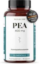 Nullure Palmitoylethanolamide Pea Supplement | 400 mg Capsule | Pure Pea | Third-Party Tested in Germany | Vegan | No additives | Anti-inflammatory · Pain Management | 90 Capsules | Made in Barcelona - Image 2