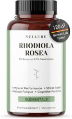 Nullure Rhodiola Rosea | 3% Rosavine and 1% Salidroside – 200mg | Stress & Anxiety Relief · Mood · Energy · Tiredness | Vegan + No Additives | Rhodiola Rosea | 120 Capsules (4 Months) - Image 2
