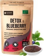 Numami Organic Detox Blueberry Smoothie Mix with Healthy Spirulina, Atlantic Dulse and Barley Grass Juice Powder, Premium Quality Superfood, 170g and 20 Servings - Image 2