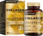 Nutraxin 3000mg Complex Marine Collagen Tablets for Skin, Hair & Joints - 90 Tablets of Hydrolyzed Collagen Type (I, II, III, V, X) with 240mg Vitamin C, Hyaluronic Acid, Zinc and Selenium - Image 2
