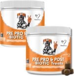 NutriPaw Pre & Probiotic Treats For Dogs - Gut & Digestive Health, Sensitive Tums, Anal Glands & Bum Scooting, Loose Stools, Waxy, Smelly & Itchy Ears, Digestive Enzymes - Twin Value Pack - Image 2