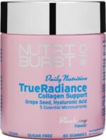 Nutriburst - TrueRadiance Collagen Support Gummies for Healthy Hair, Skin & Nails - Biotin (100µg), Hyaluronic Acid (50mg), Vitamin A (400µg) + Vitamin C (80mg) - 60 Gummies 1 Month Supply - Image 2