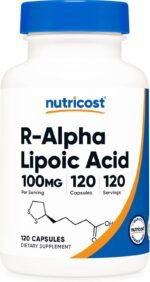 Nutricost R-Alpha Lipoic Acid 100mg, 120 Capsules - Veggie Capsules, Non-GMO, Gluten Free - Image 2