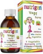 Nutrigen Vegy Syrup 200 mL - Vitamins, Minerals, and 7 Vegetable Extracts in Pomegranate Juice - Image 2