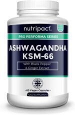 Nutripact Ashwagandha KSM 66 Capsules 3-in-1 Complex – with Black Pepper (Piperine) & Ginger Extract – 5% Withanolides – High Strength Ashwaganda Supplement - 60 Vegan Capsules (not Tablets) – UK - Image 2