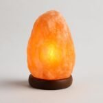 ONEX Natural Himalayan Salt Lamp Hand Carved Crystal Rock Salt Lamp with Wooden Base Home Decor Table Lamp Stress Relief & Meditation (1-2 KG) - Image 2