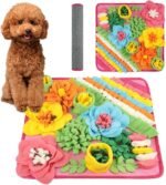 OSDUE Snuffle Mat for Dogs, Dog Snuffle Mat, Pet Slow Feeding Mat Encourages Natural Foraging Skills Slow Eating, Smell Training, Stress Relief, Puzzle Training Toy for Large Medium Puppies-39 * 39CM - Image 2